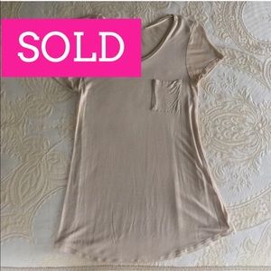 Cream/Nude V-neck